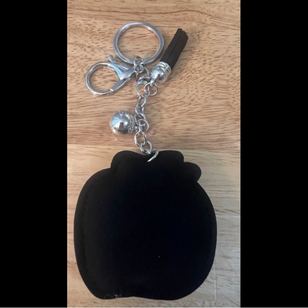 Pumpkin Rhinestone Key Holder/Bag Charm - Picture 2 of 2